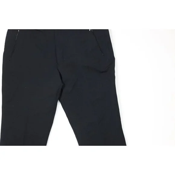 Vintage 40s Mens 34x32 Olympic Stretch Wool Stirrup Skiing Pants Black Italy - Picture 3 of 12